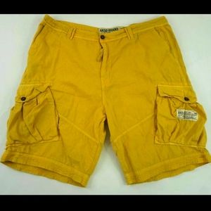 Yellow Akoo Cargo Shorts